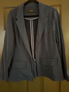 Liverpool Women's Slate Blue Relaxed Blazer